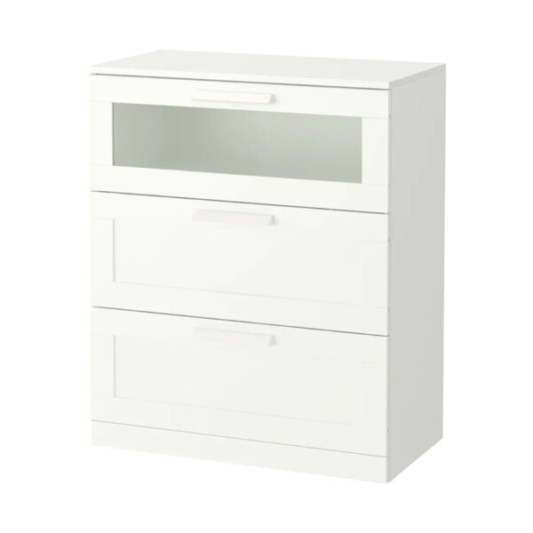 BRIMNES Chest of 3 drawers, White, 78x95 cm