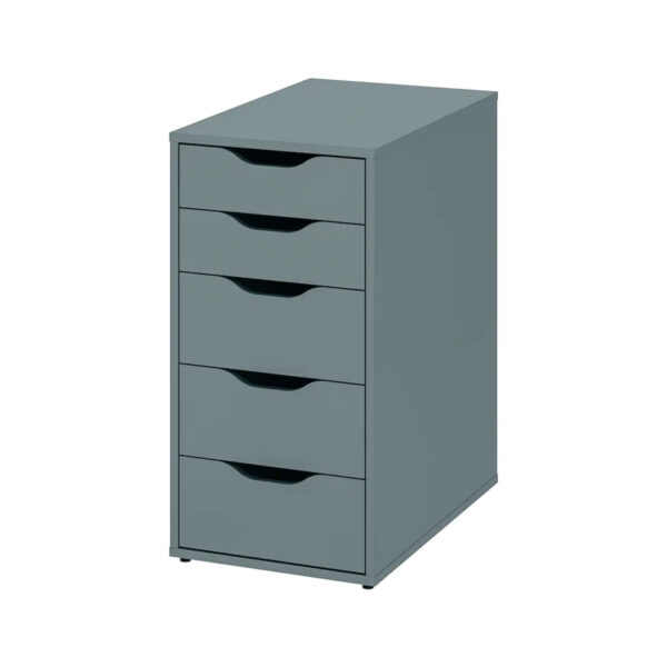 ALEX Drawer unit, Grey-turquoise, 36x70 cm