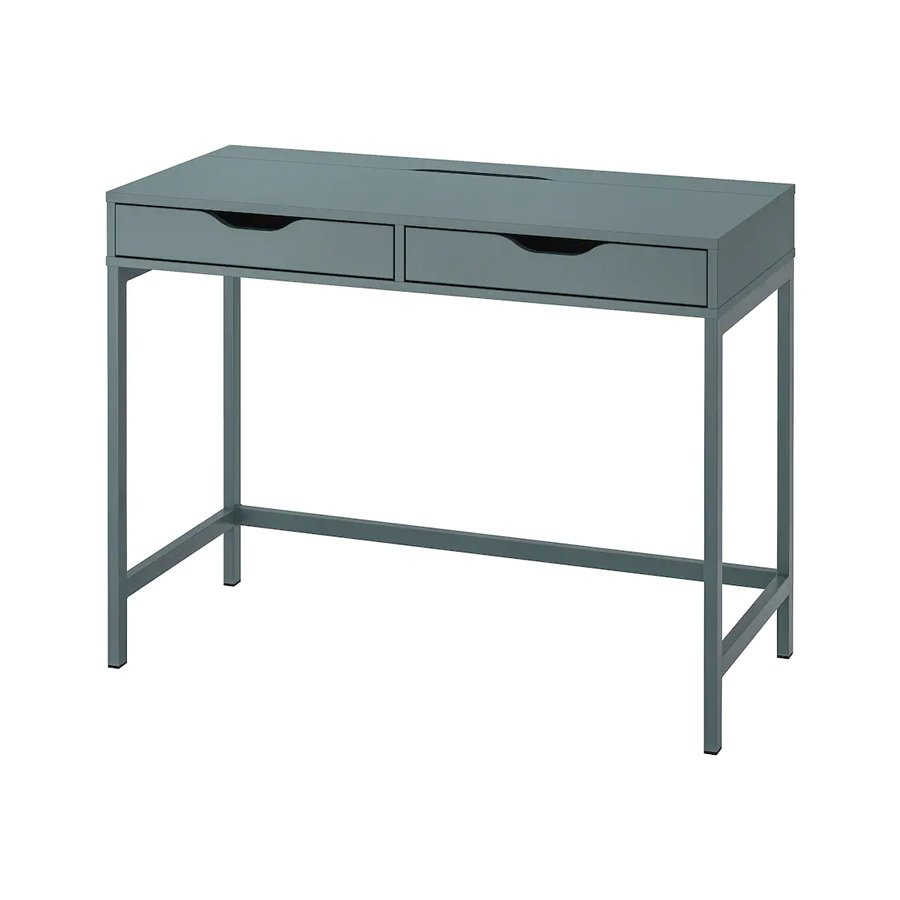 ALEX Desk, Grey-turquoise, 100x48 cm