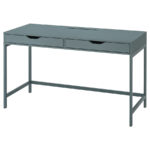 ALEX Desk, Grey-turquoise, 132x58 cm
