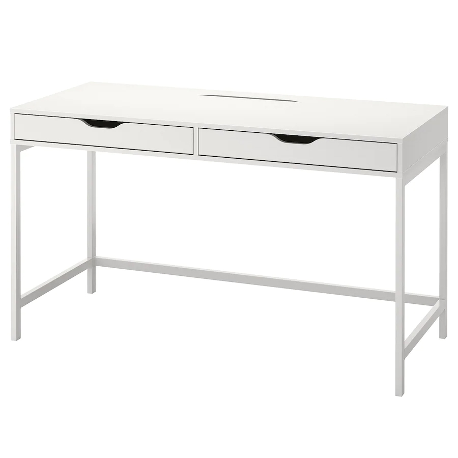 ALEX Desk, White, 132x58 cm
