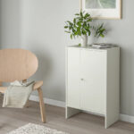 BAGGEBO Cabinet with door, White, 50x30x80cm