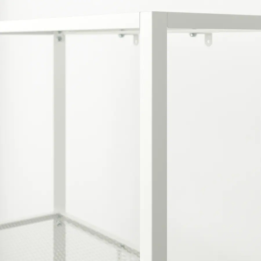 BAGGEBO Shelving unit, Metal/White, 60x25x116cm