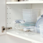 IKEA 365+ Food container with lid, Square/Glass180 ml