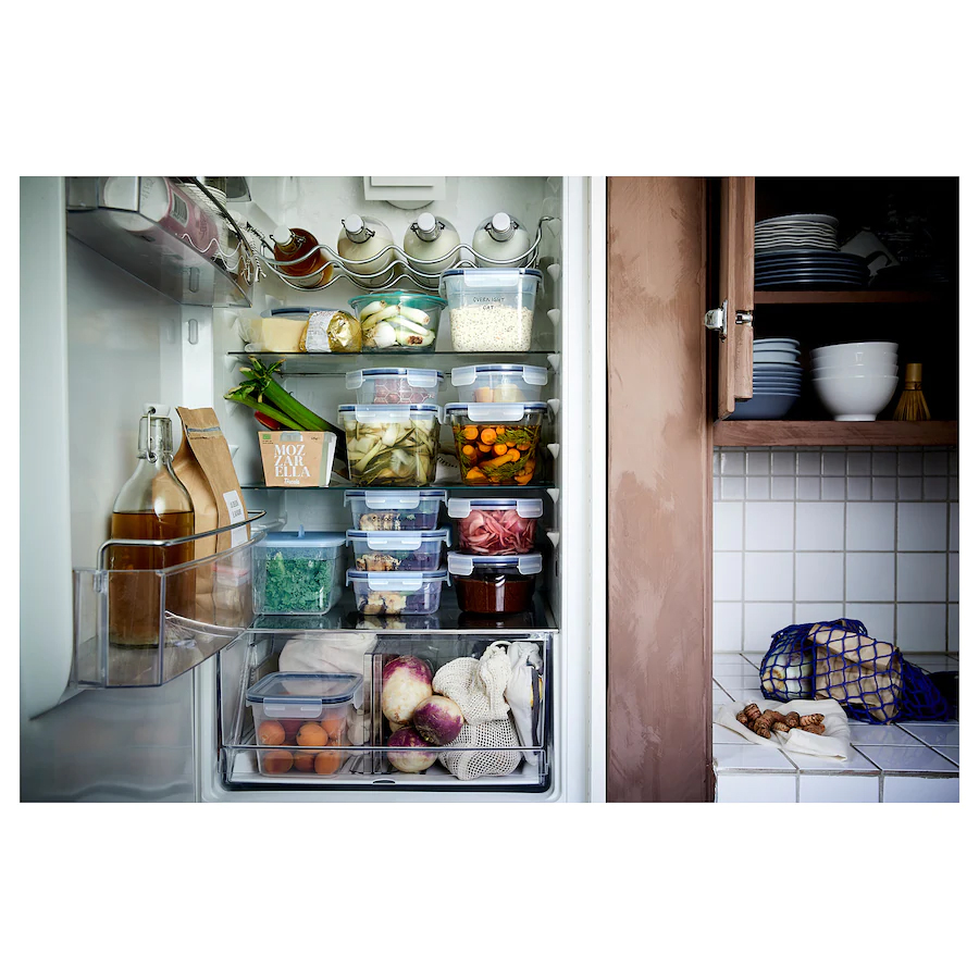 IKEA 365+ Food container, Square/Plastic 750 ml