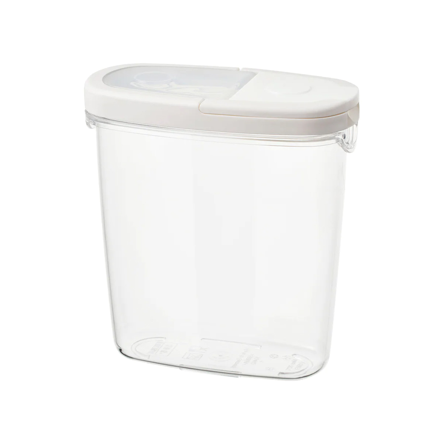 IKEA 365+ Dry food jar with lid, Transparent/White1.3 L
