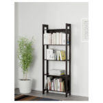 LAIVA Bookcase, Black, 62x165 cm