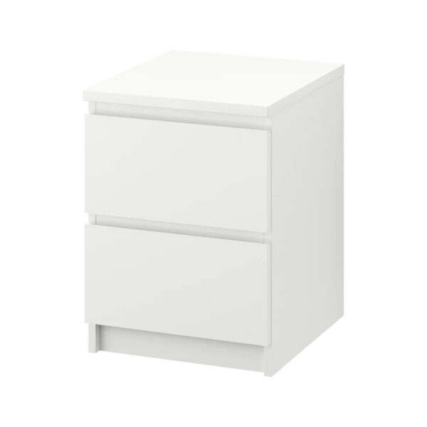 MALM Chest of 2 drawers, White, 40x55 cm