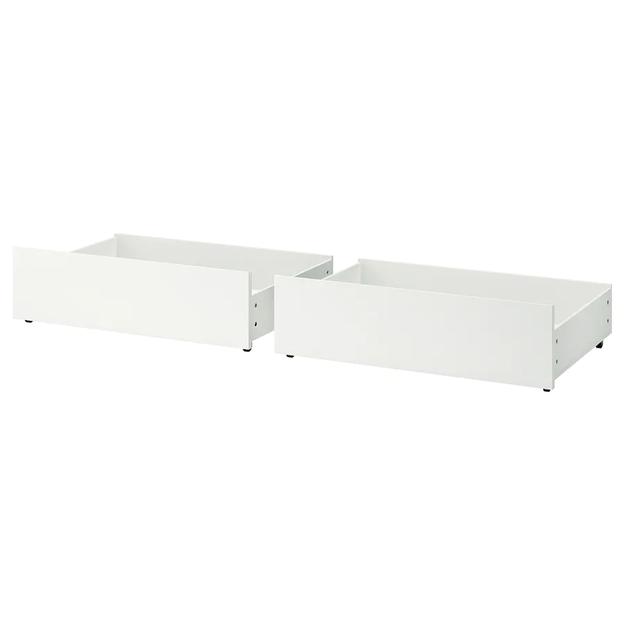 MALM Bed storage box for high bed frame, White, 200 cm