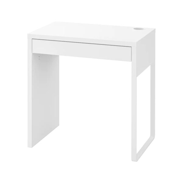MICKE, Desk, white, 73x50 cm