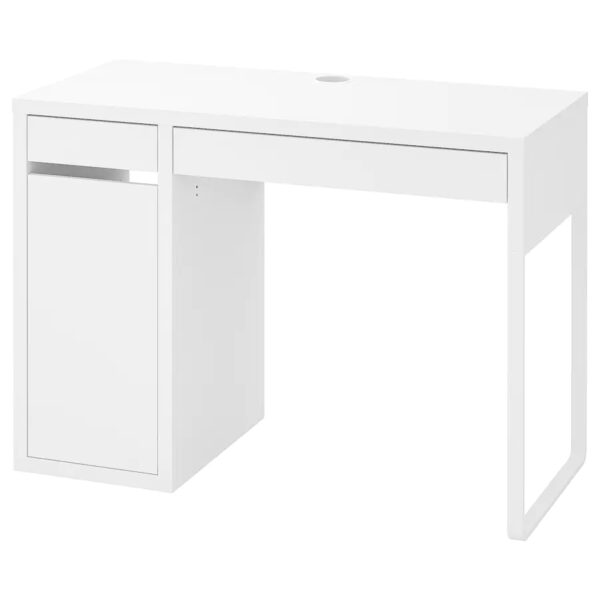 MICKE, Desk, white, 105x50 cm