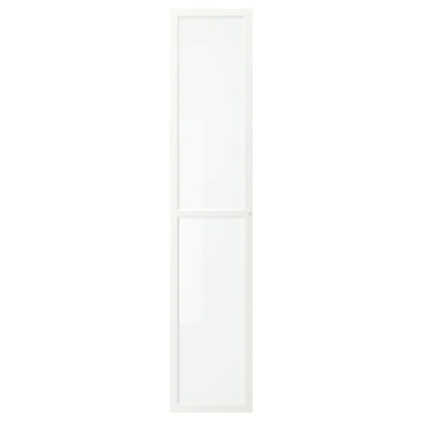 OXBERG, Glass door, White, 40x192 cm