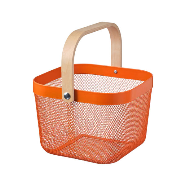 RISATORP, Basket, 25x26x18, orange