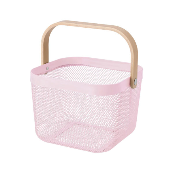 RISATORP, Basket, 25x26x18, light pink