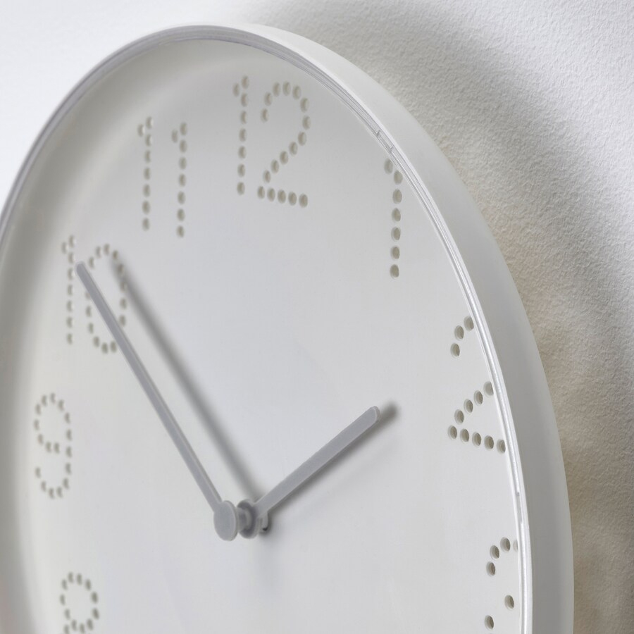 TROMMA Wall clock, White, 25cm