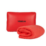 YEBBEUM Car headrest pillow and blanket, Red