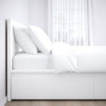 MALM, Bed frame, High, White/Luroy, 150 x 200cm