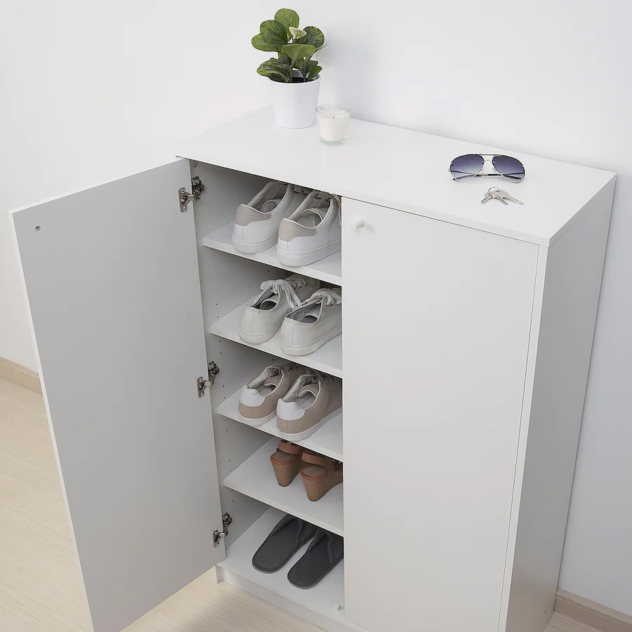 KLEPPSTAD Shoe cabinet/storage, white 80x35x117 cm