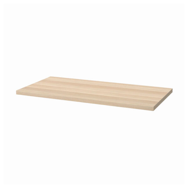 LAGKAPTEN, Table top, White stained oak effect 120×60 cm,