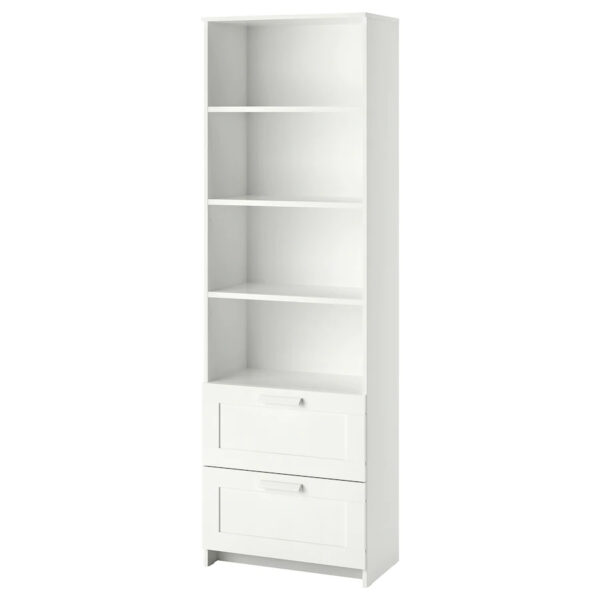 BRIMNES Bookcase, white, 60x190 cm