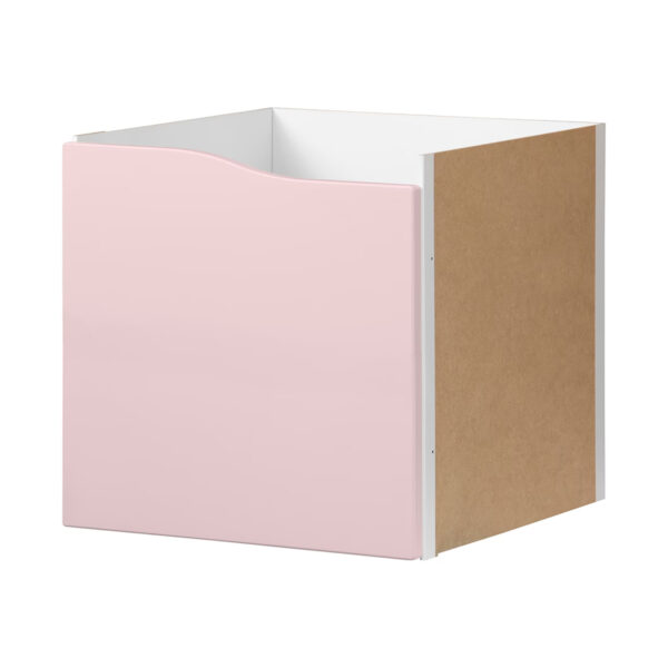 KALLAX Insert with door, pale pink, 33x33 cm
