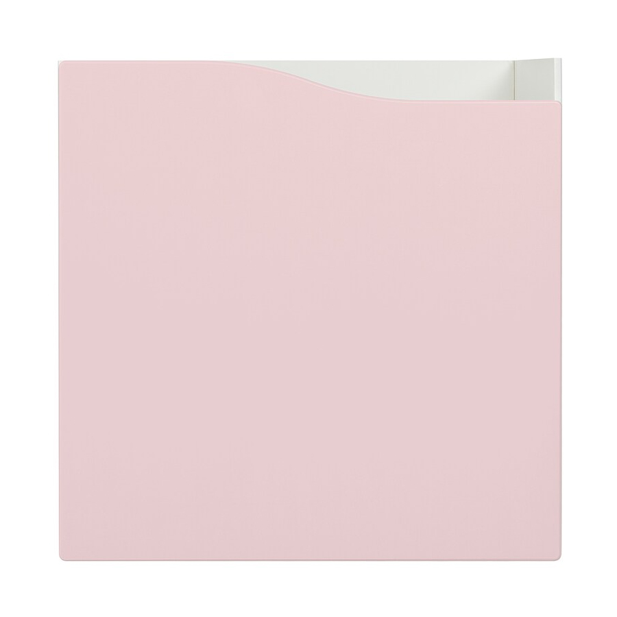 KALLAX Insert with door, pale pink, 33x33 cm