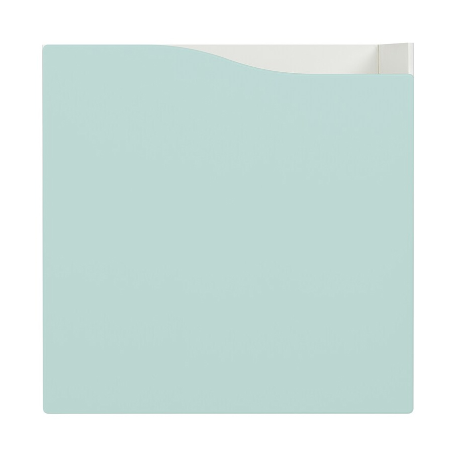 KALLAX Insert with door, pale turquoise, 33x33 cm
