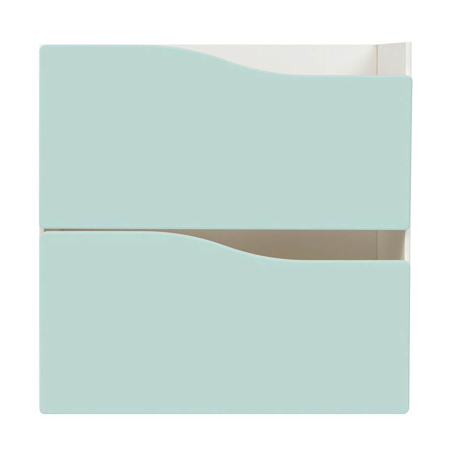 KALLAX Insert with 2 drawers, pale turquoise, 33x33 cm