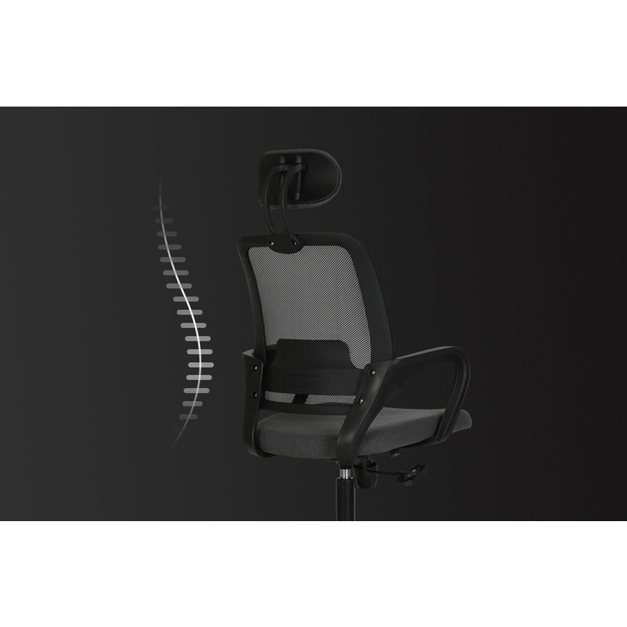 GAGU LEANBACK Office chair 11HB, Black/Dark grey