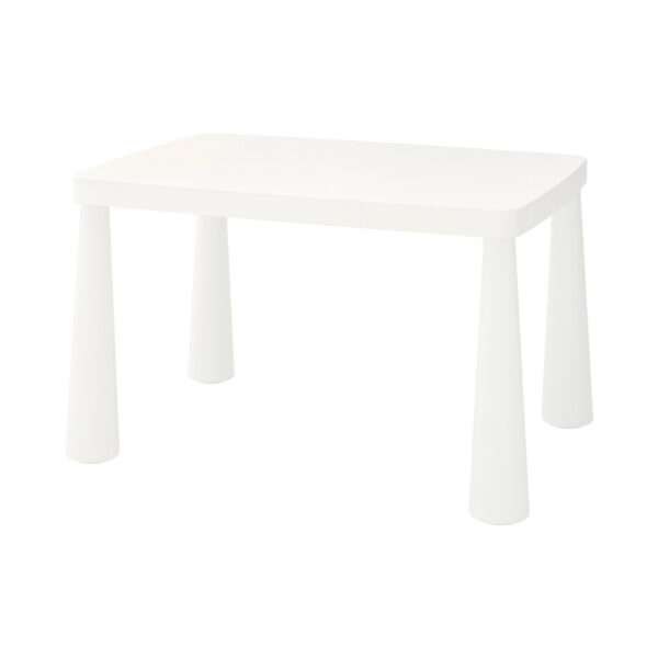 MAMMUT Children's table, in/outdoor white,77x55 cm