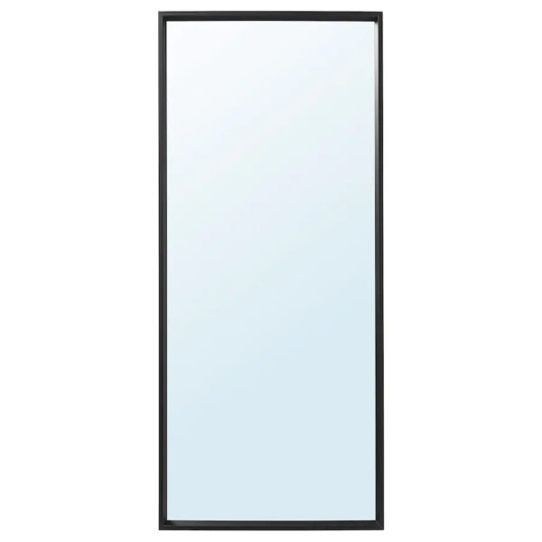 NISSEDAL Mirror, black, 65x150 cm