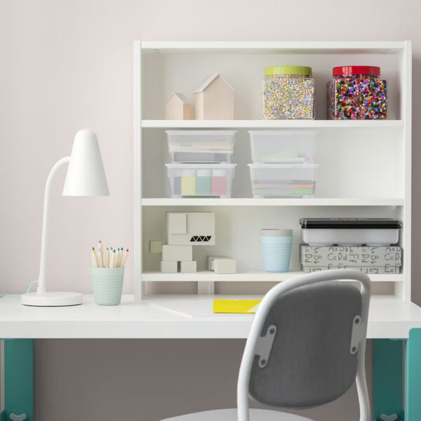 PAHL Desk top shelf, white, 64x60 cm