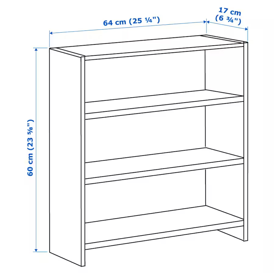 PAHL Desk top shelf, white, 64x60 cm