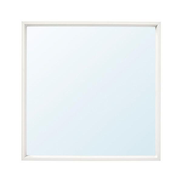 NISSEDAL Mirror, White, 65x65cm