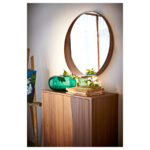 STOCKHOLM Mirror, Walnut veneer, 80 cm