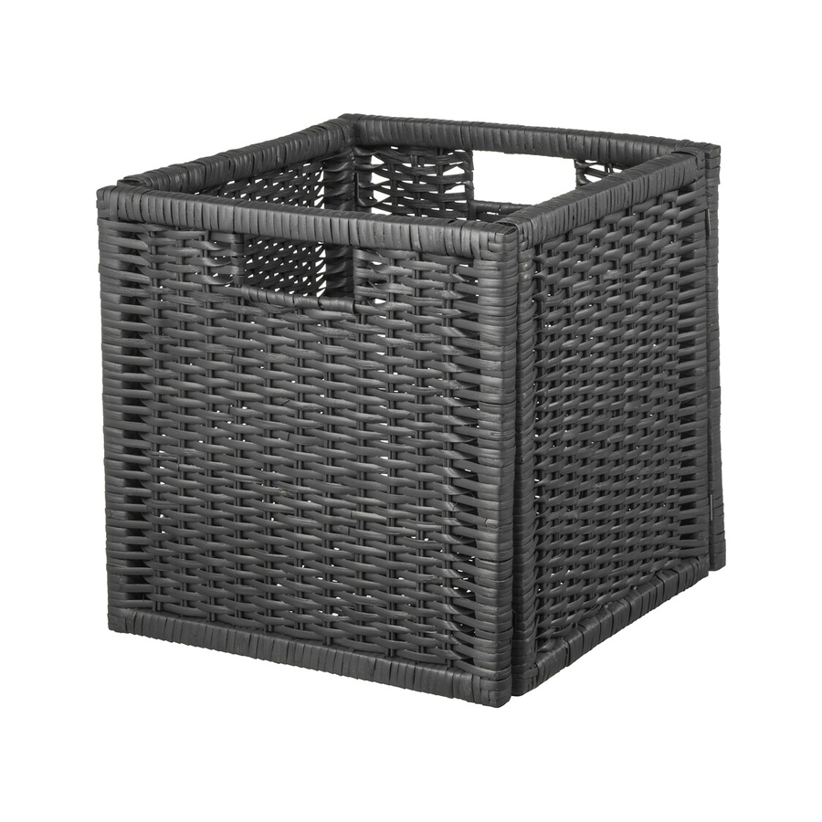 BRANAS Basket, 33x38x33 cm - Dark grey