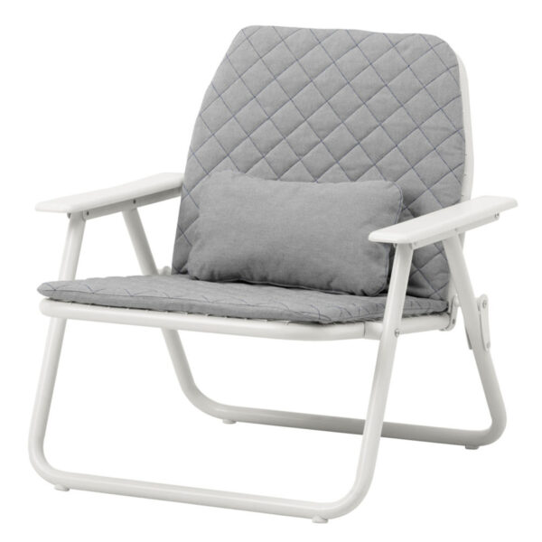 IKEA PS 2017 Armchair, Foldable, Light grey/White