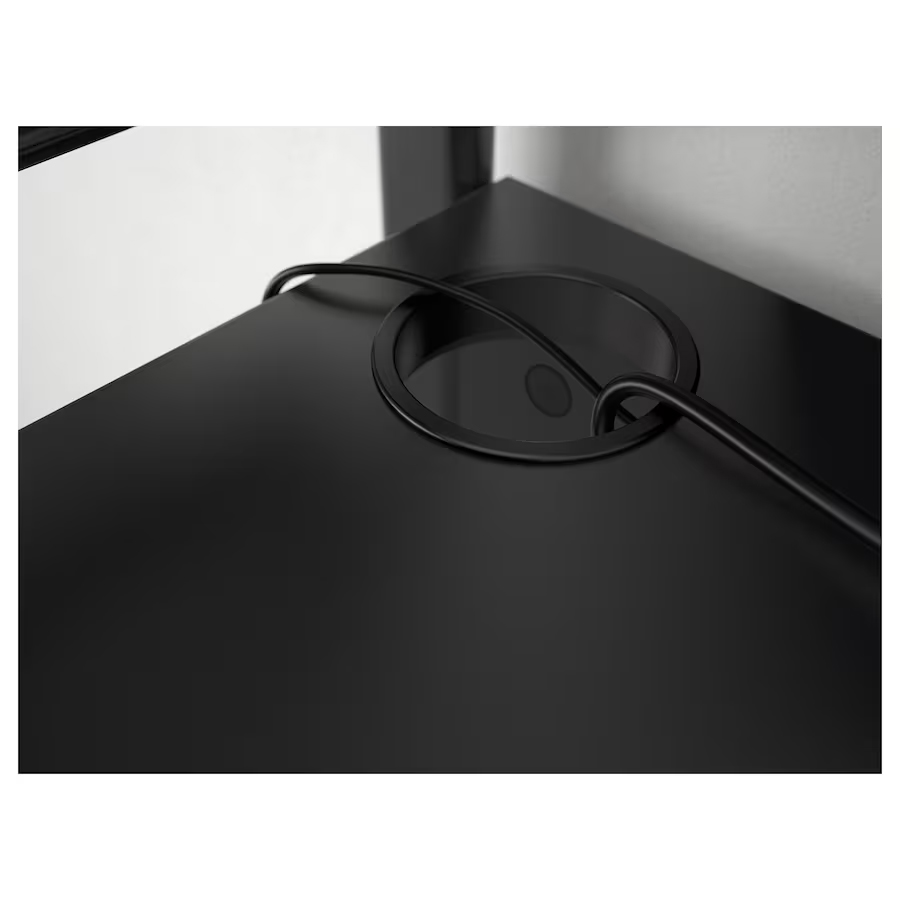 IKEA FREDDE Gaming desk, 140/185x74x146 cm - Black
