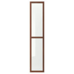 OXBERG Glass door, 40×192 cm - Brown ash veneer