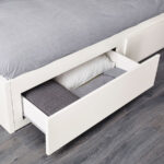 FLEKKE Day-bed w 2 drawers + 2 VANNAREID Mattresses, Extra firm, 80×200 cm