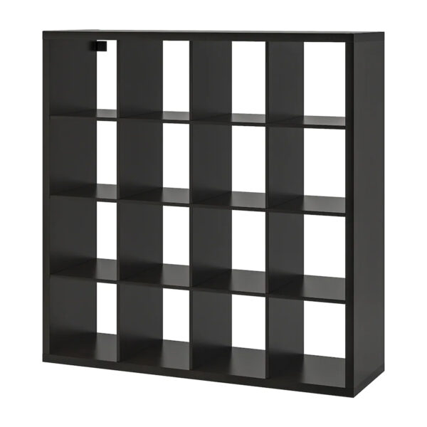 IKEA KALLAX Shelving unit, 147×147 cm - Black-brown