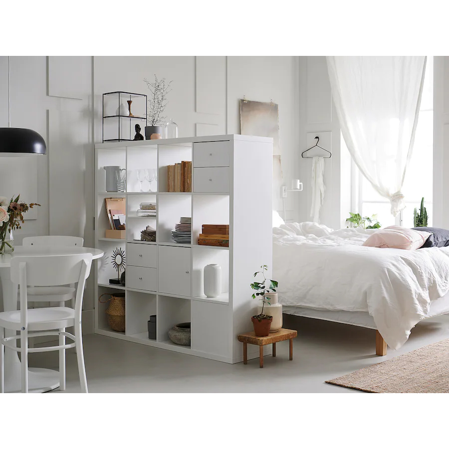 IKEA KALLAX Shelving unit, 147×147 cm - White