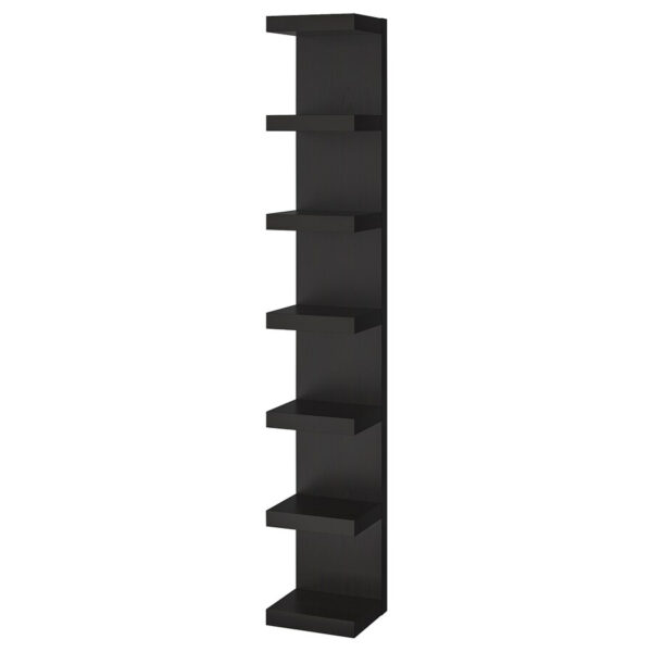 IKEA LACK Wall shelf unit, 30×190 cm - Black-brown
