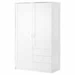 IKEA MUSKEN Wardrobe with 2 doors+3 drawers, 124x60x201 cm