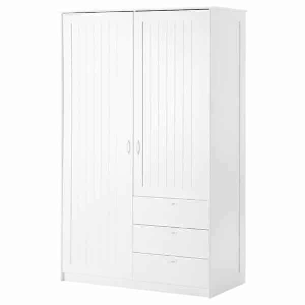 IKEA MUSKEN Wardrobe with 2 doors+3 drawers, 124x60x201 cm