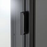 IKEA RUDSTA Glass-door cabinet, 42x37x155 cm - Anthracite