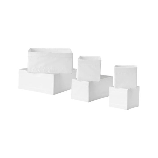 SKUBB Box, set of 6 - White