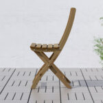 IKEA ASKHOLMEN Chair, Outdoor, Foldable, Light brown stained