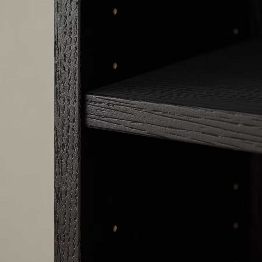 IKEA BILLY Bookcase, 80x28x202 cm - Black oak effect