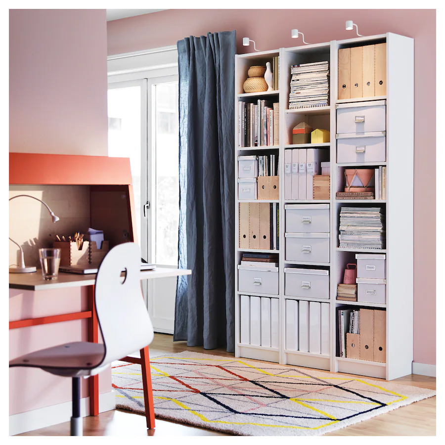 IKEA BILLY Bookcase, 40x28x202 cm - White